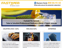 Tablet Screenshot of fastwebperaziende.com